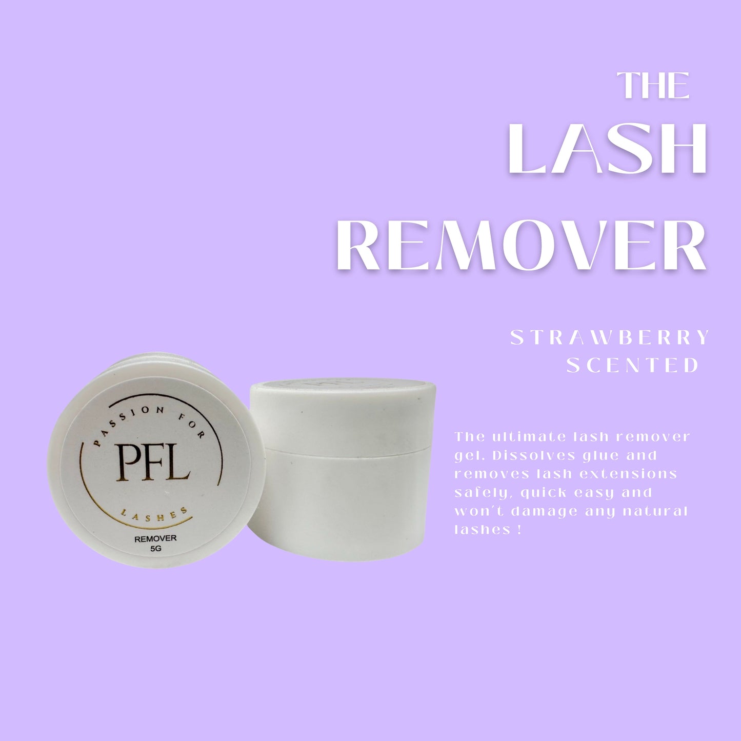 Lash gel remover